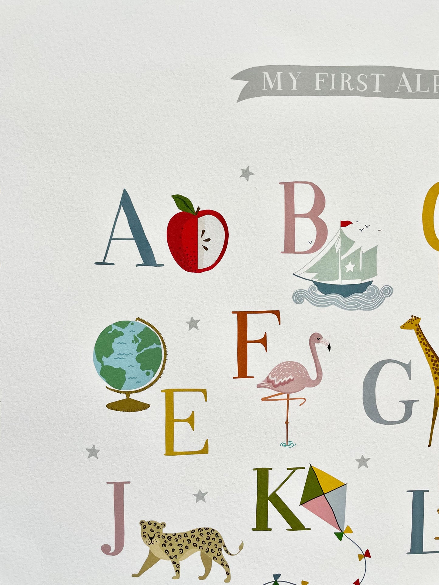 My First Alphabet ABC Nursery Wall Print