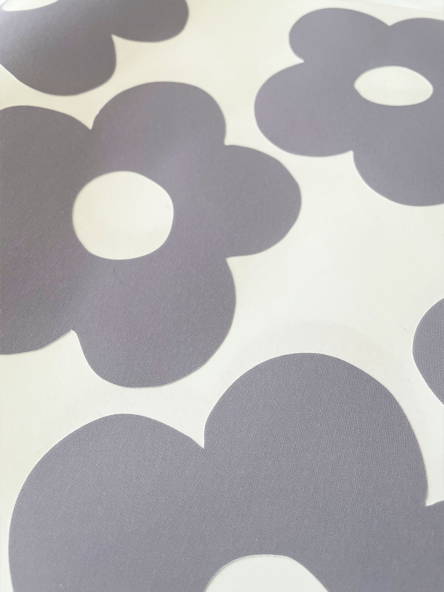 Blue Flower Wall Stickers – Eco-Friendly, Removable & Reusable Fabric Decals for Kids' Rooms, Nurseries & Playrooms