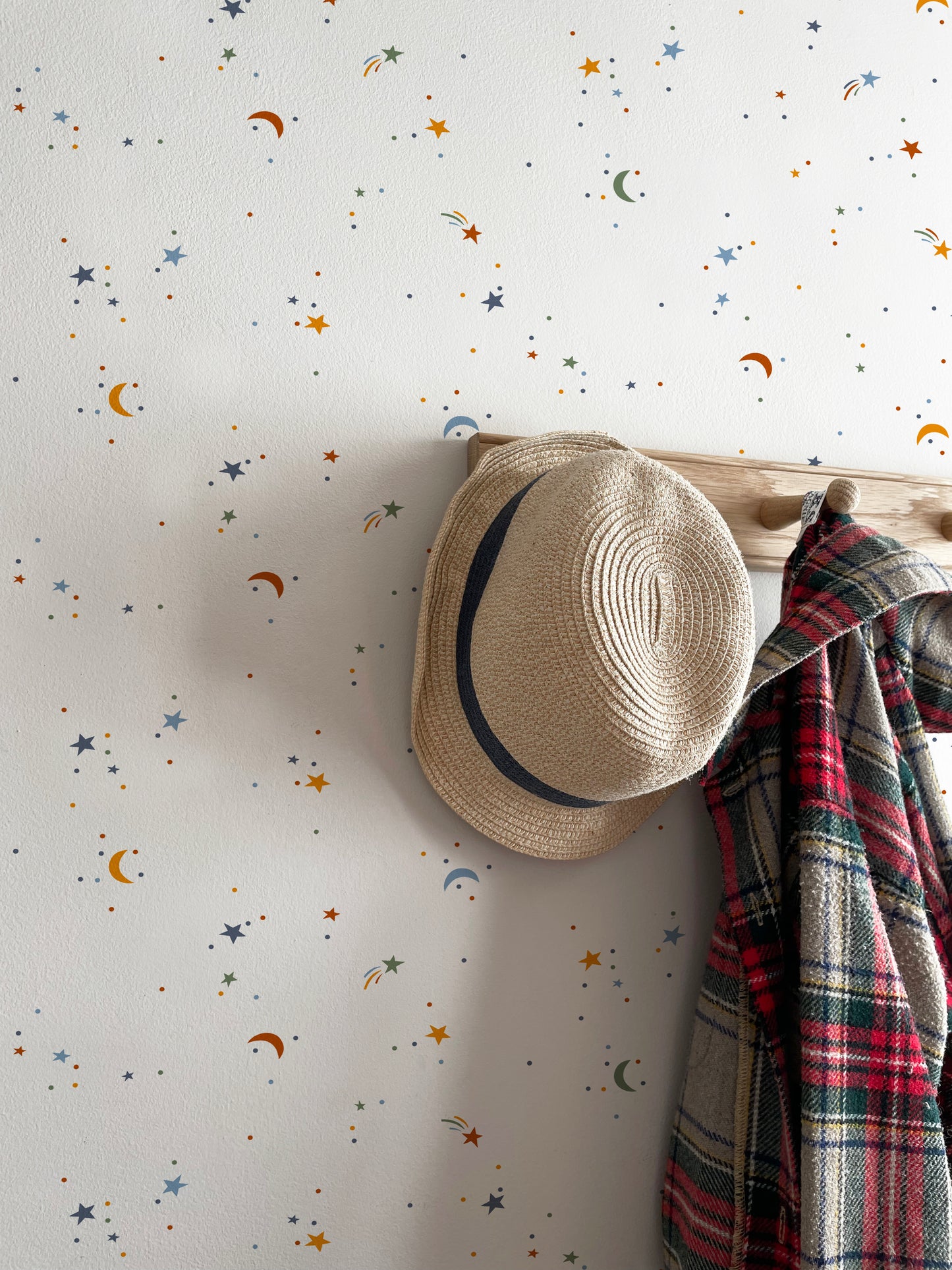 Moons & Stars Luxury Wallpaper for Kids ~ Multi