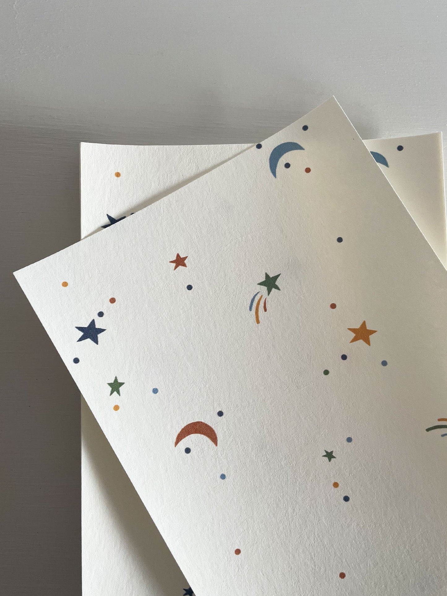 A5 sample of Ducks In A Row Moons and Stars Kids Luxury Wallpaper