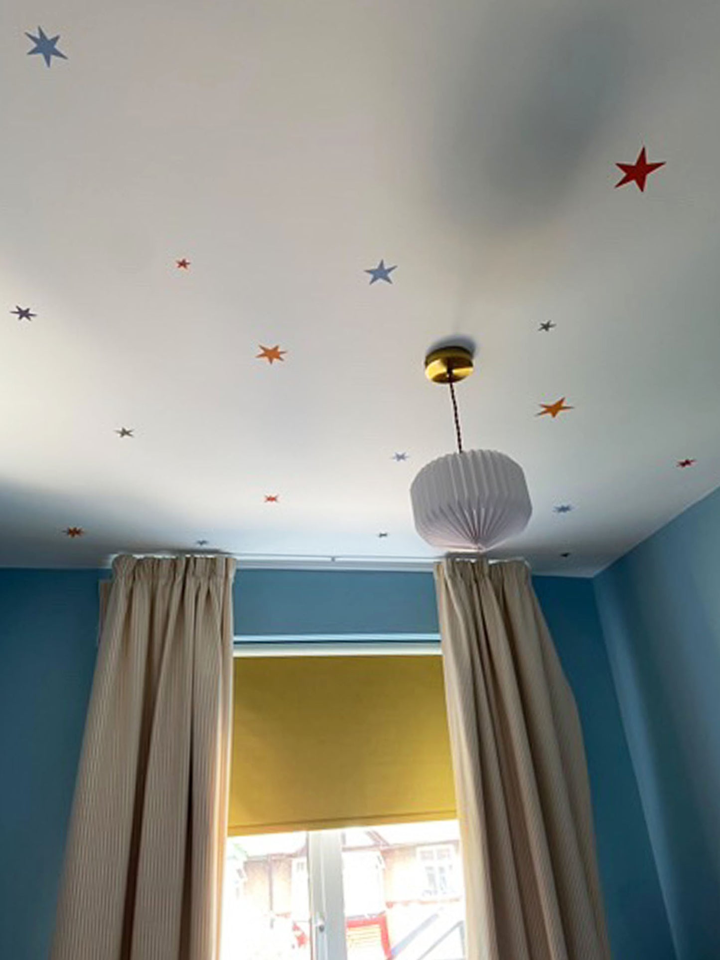 Stars Wall Stickers on bedroom ceiling
