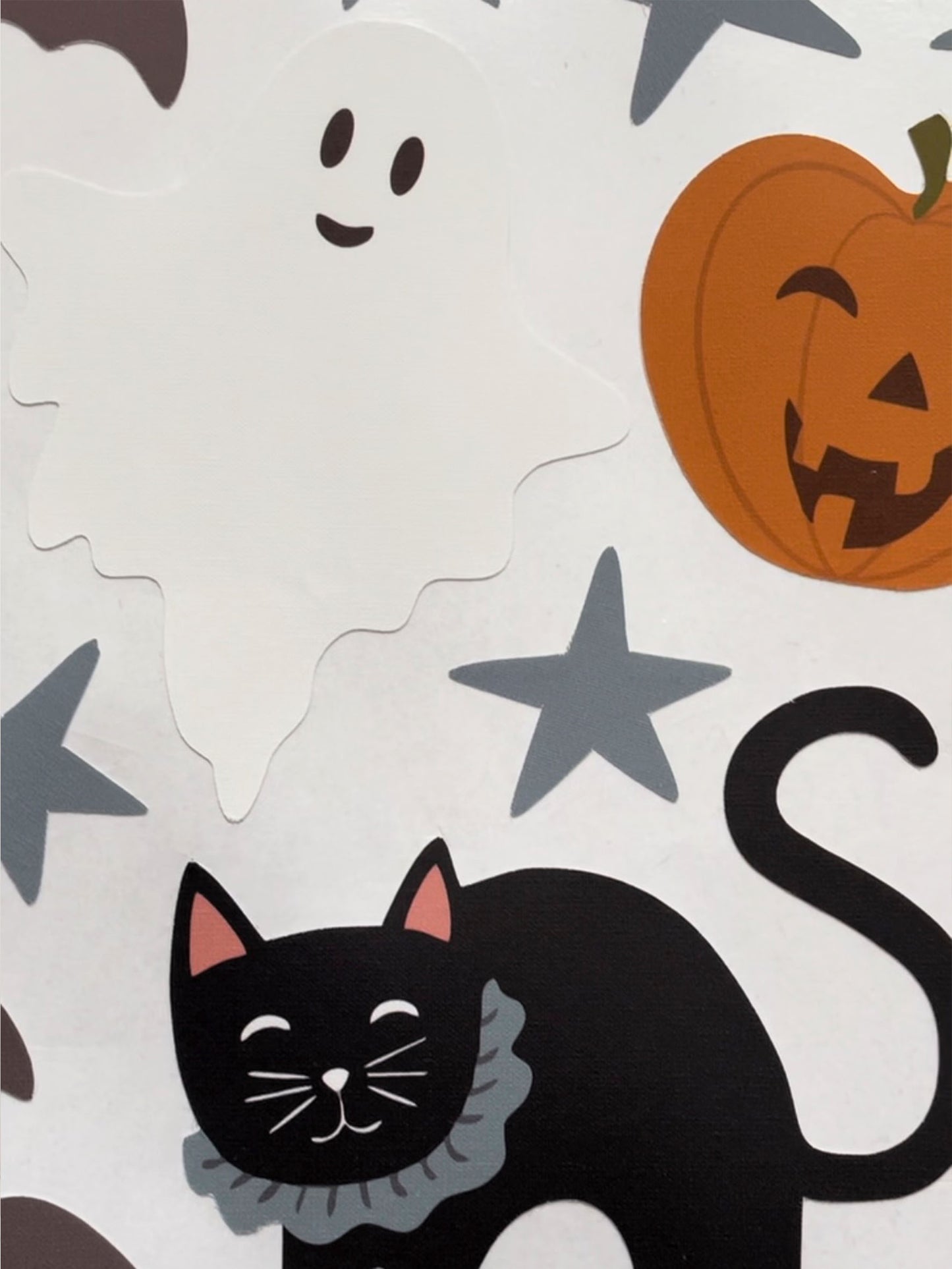 Halloween Wall Stickers – Eco-Friendly, Removable & Reusable Fabric Decals for Spooky Decor
