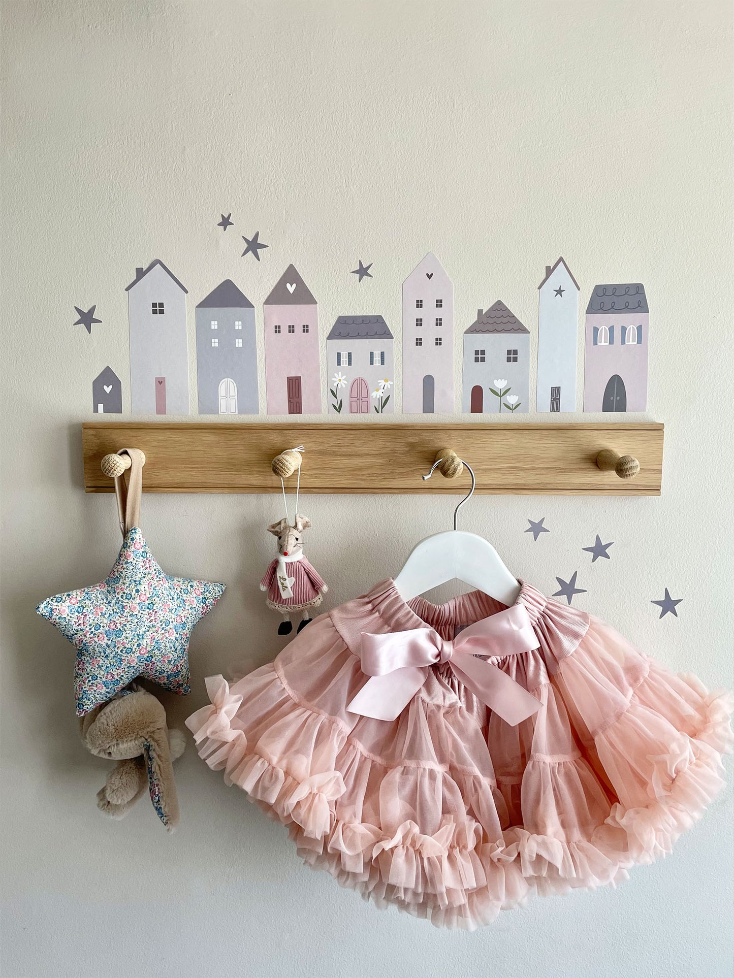 Little Village House Wall Stickers - Eco-Friendly, Removable & Reusable Decals for Kids' Bedrooms, Playrooms & Nurseries