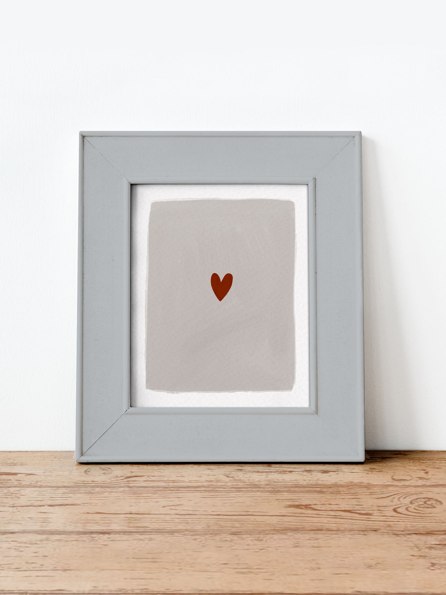 Red Heart Children's Nursery Wall Print