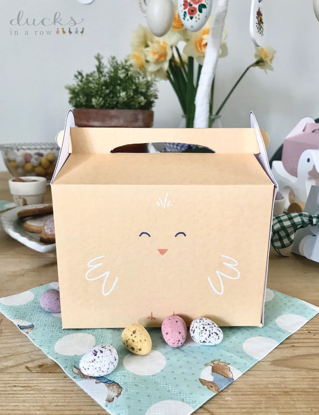 DIY Easter Egg Hunt Boxes - free printable