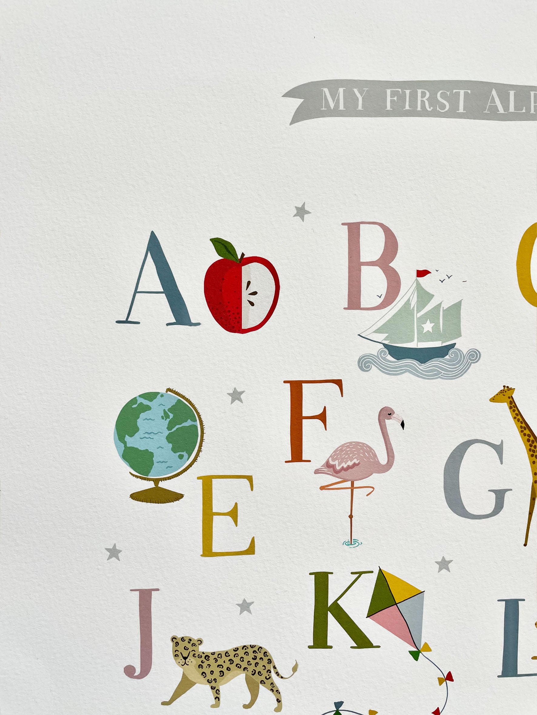 Alphabet In Row My First Alphabet Nursery Wall Print – Ducks In A Row