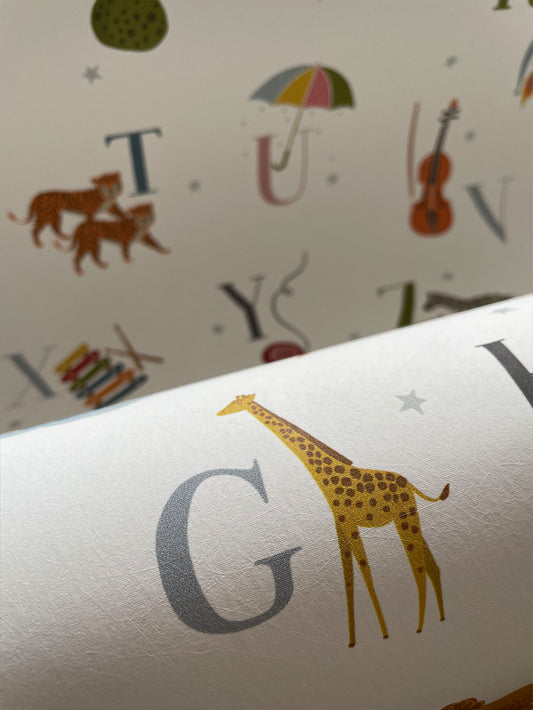 ABC Children's Wallpaper Giraffe