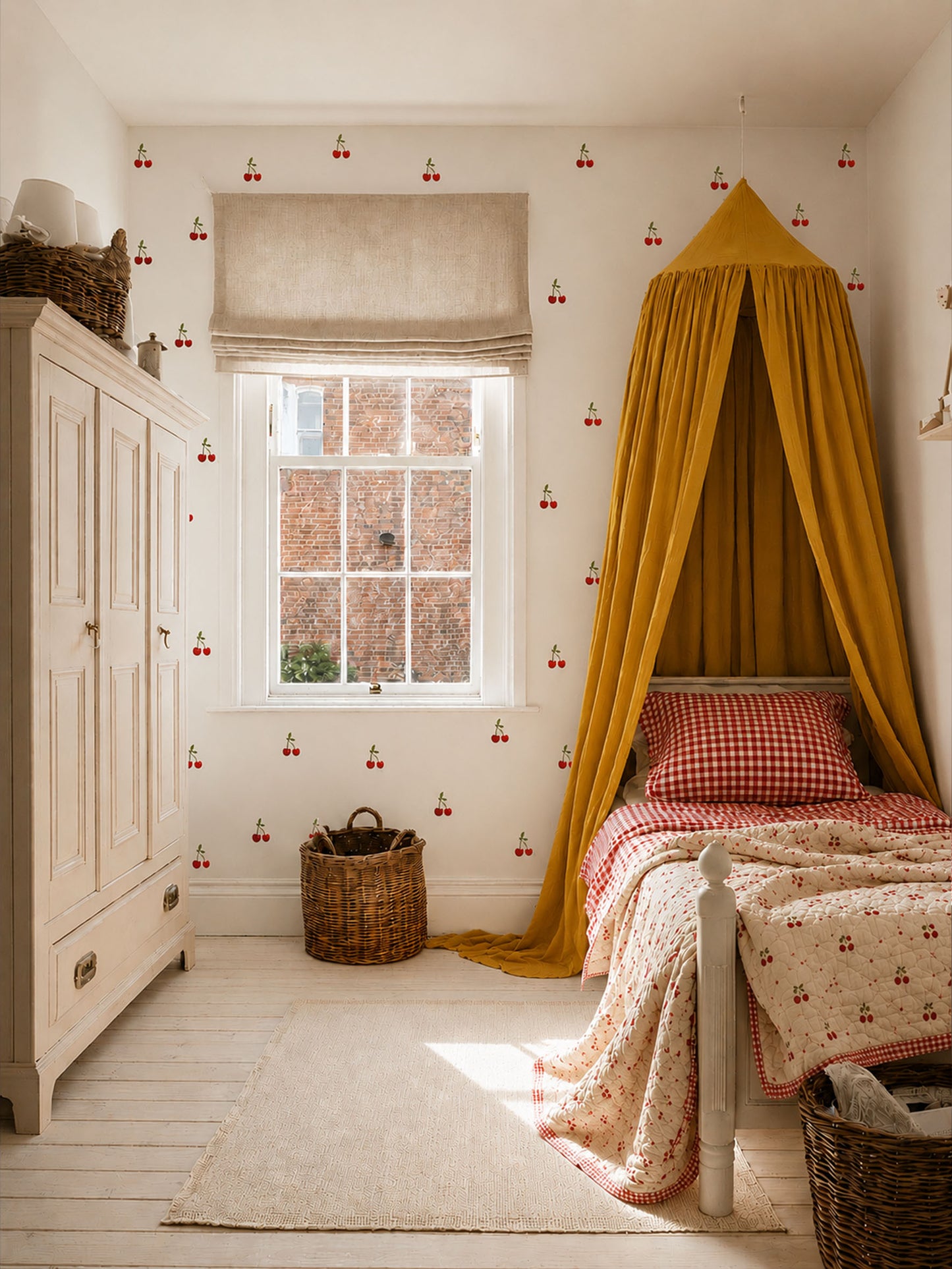 Cherry Fabric Wall Stickers