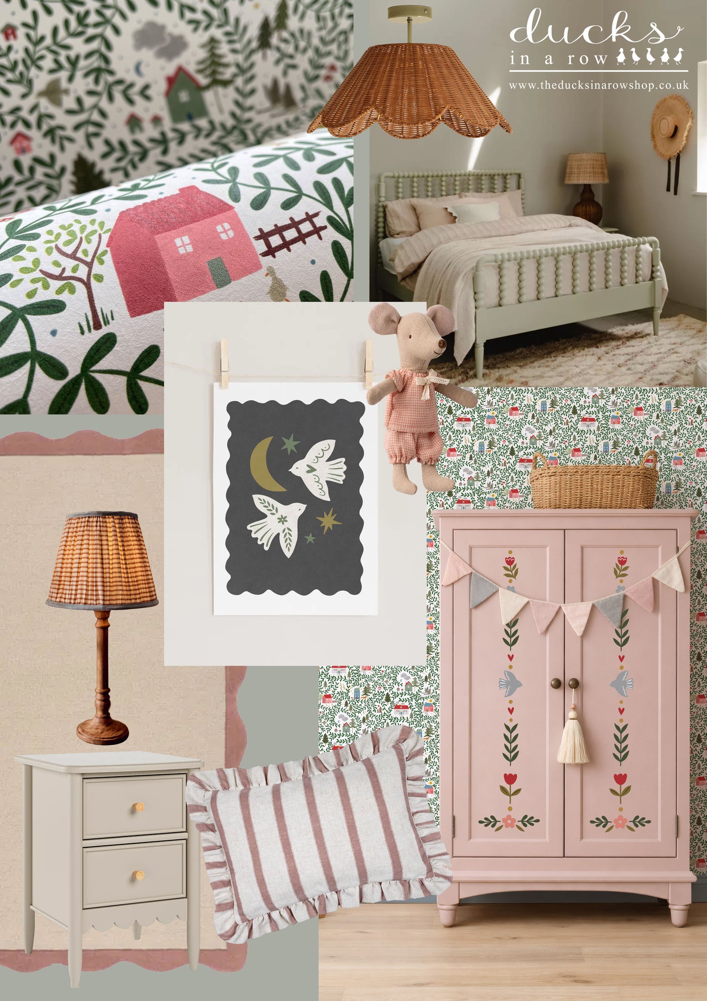 English Country Cottages Luxury Wallpaper for Kids