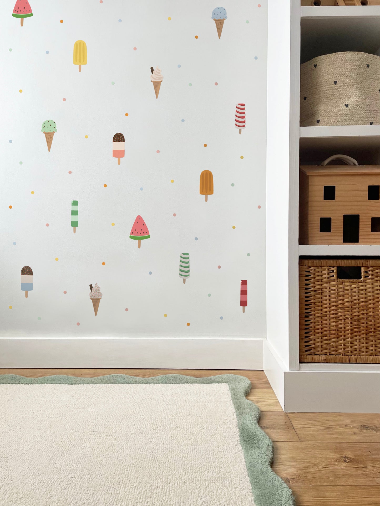 Ice Lolly Fabric Wall Stickers