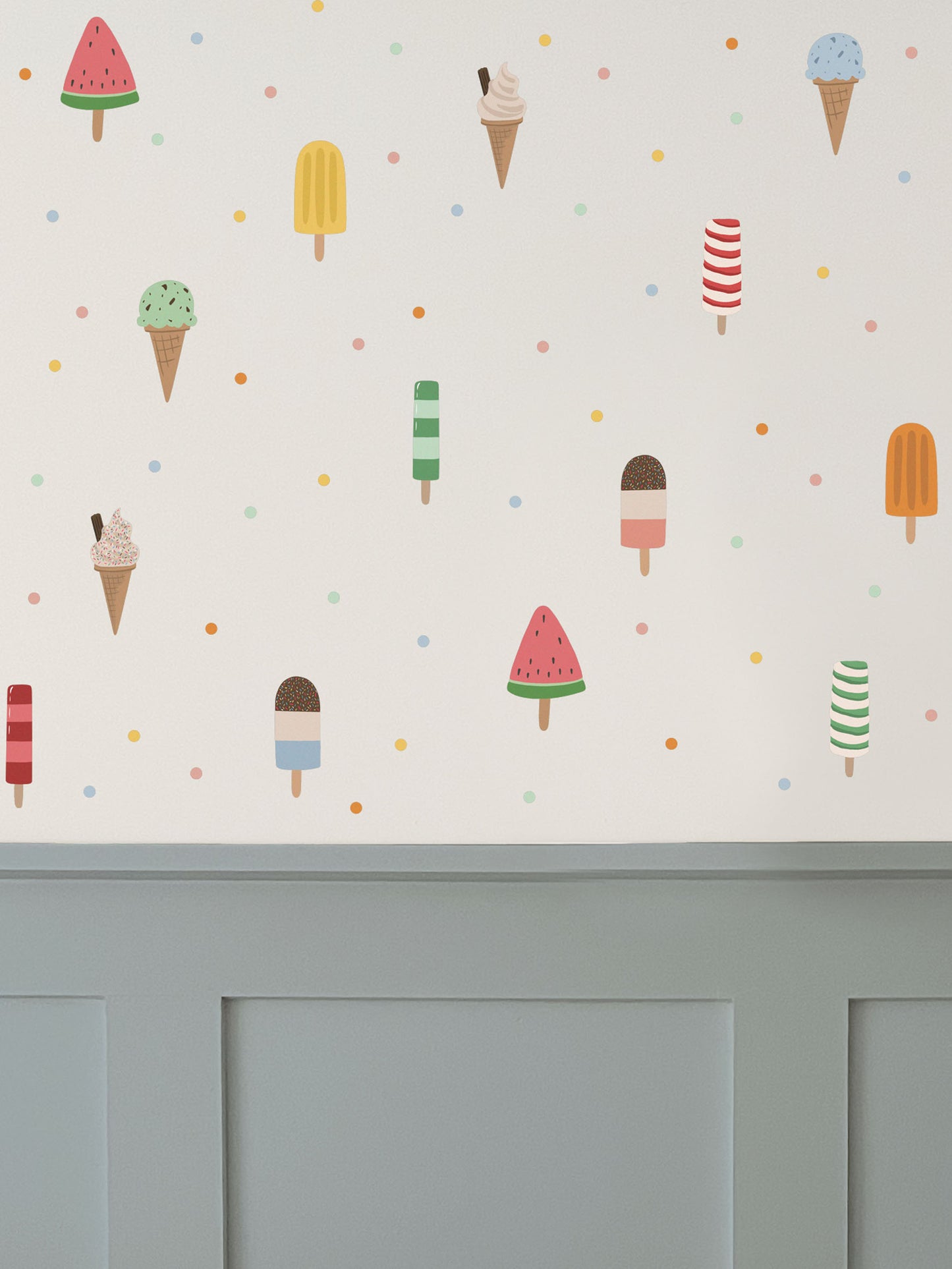 Ice Lolly Fabric Wall Stickers