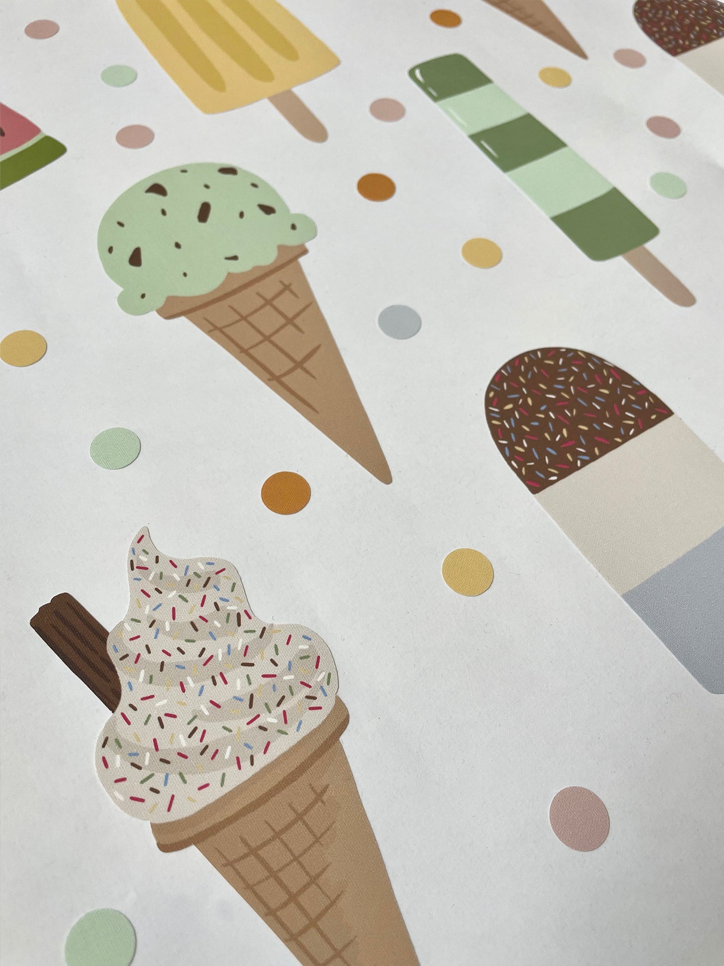 Ice Lolly Fabric Wall Stickers