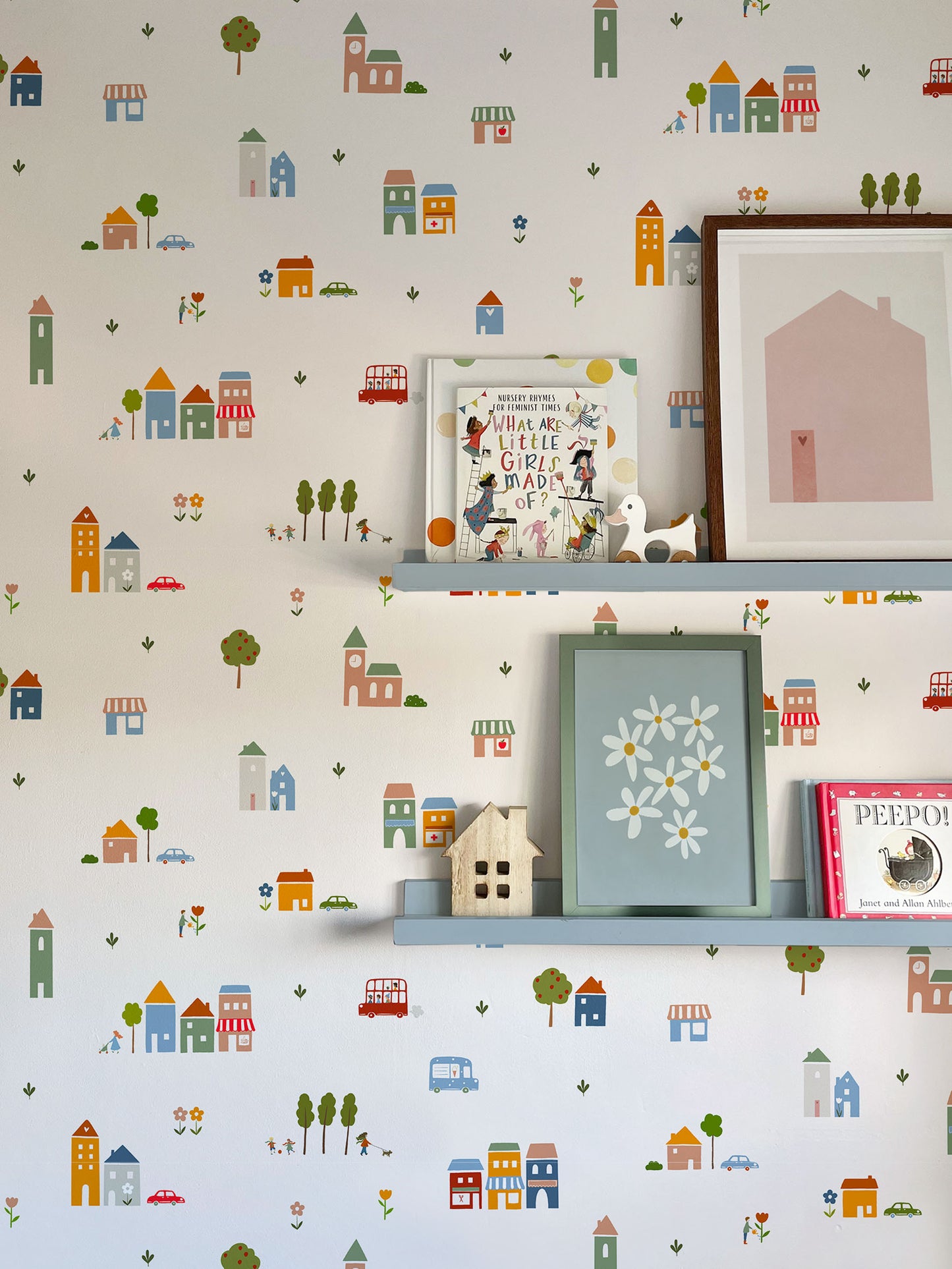 Little Town Luxury Children's Wallpaper
