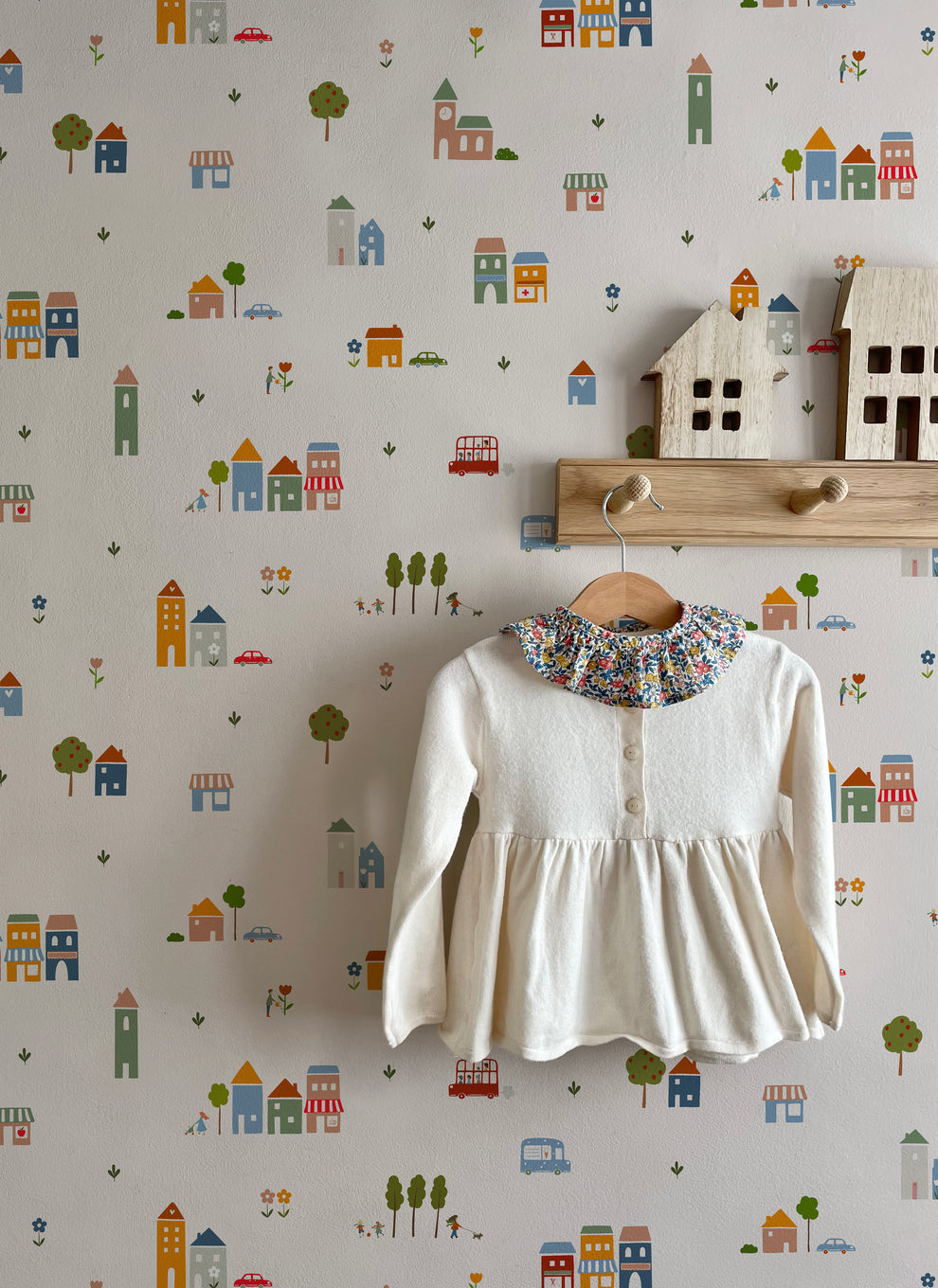 Little Town Luxury Children's Wallpaper Ducks In A Row