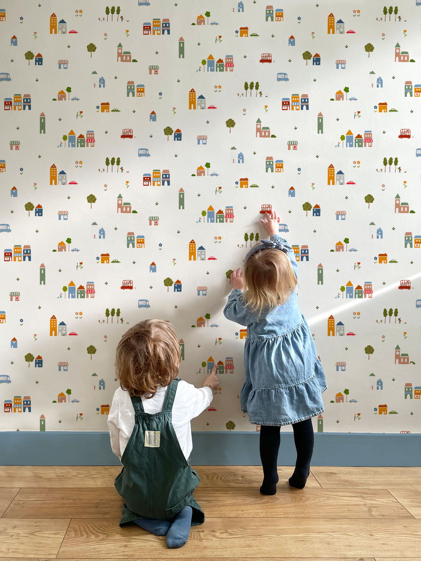 Little Town Luxury Children's Wallpaper