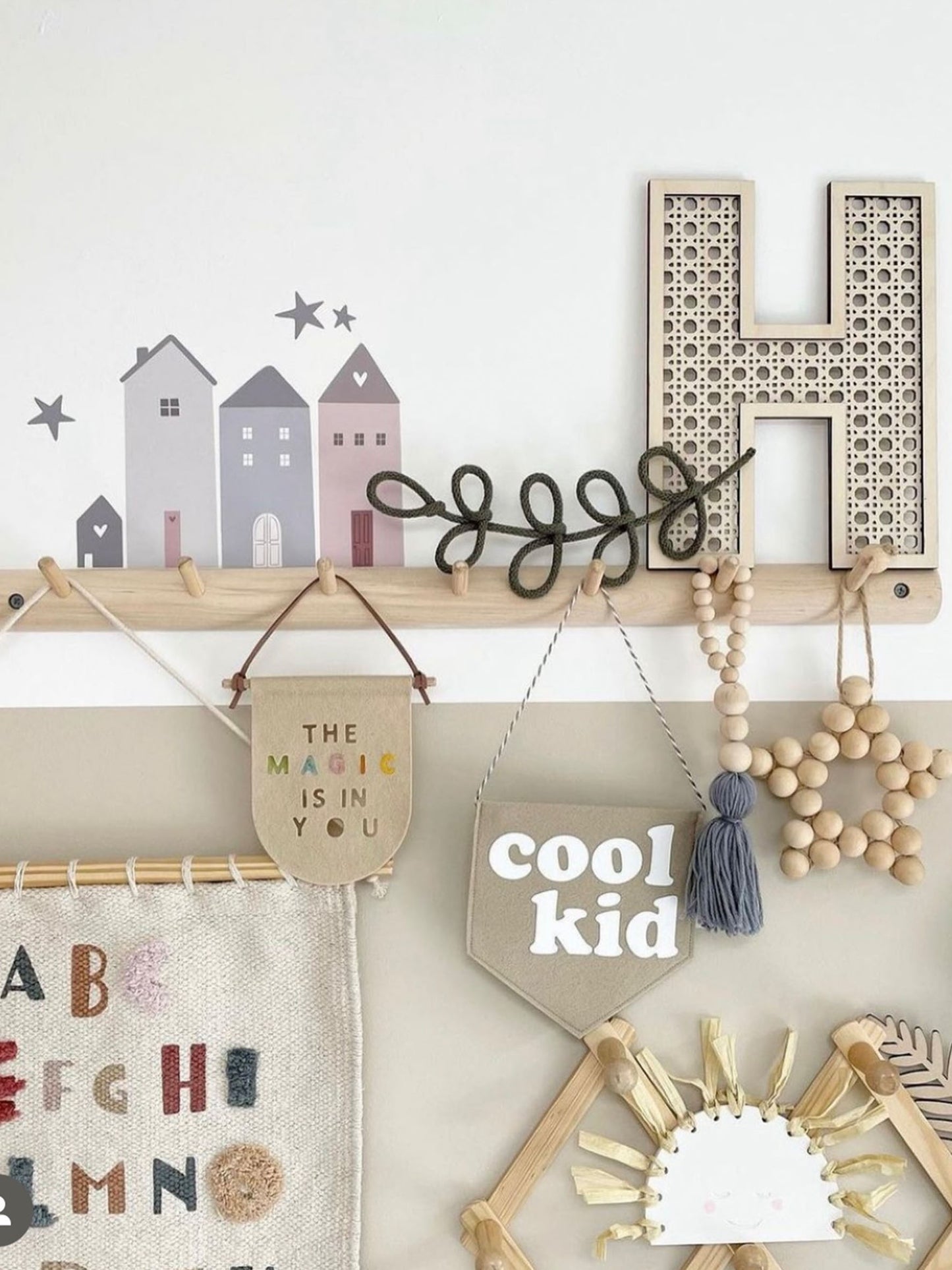 Little Village House Wall Stickers - Eco-Friendly, Removable & Reusable Decals for Kids' Bedrooms, Playrooms & Nurseries