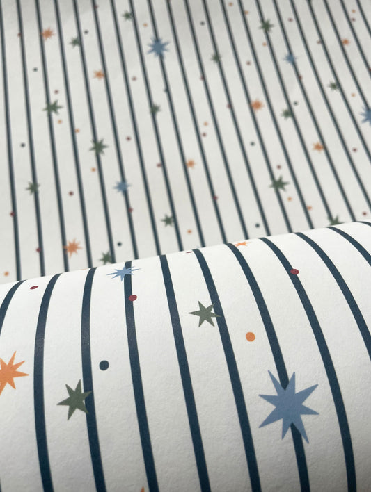 Stars & Stripes Luxury Wallpaper for Kids ~ Twilight
