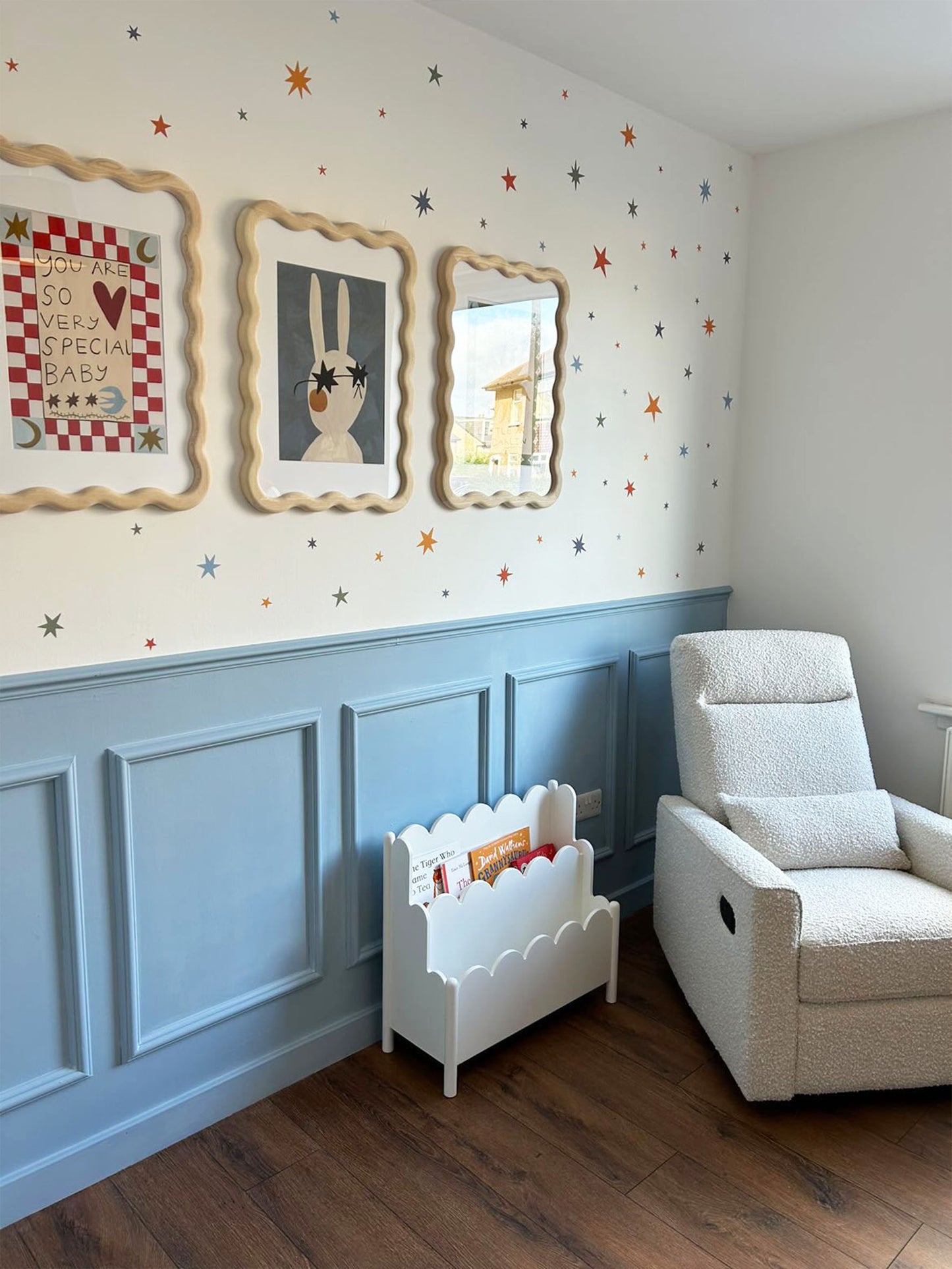 Star Wall Stickers – Warm Winter Colourway | Eco-Friendly, Removable, Reusable Fabric Decals for Kids' Bedrooms & Nurseries