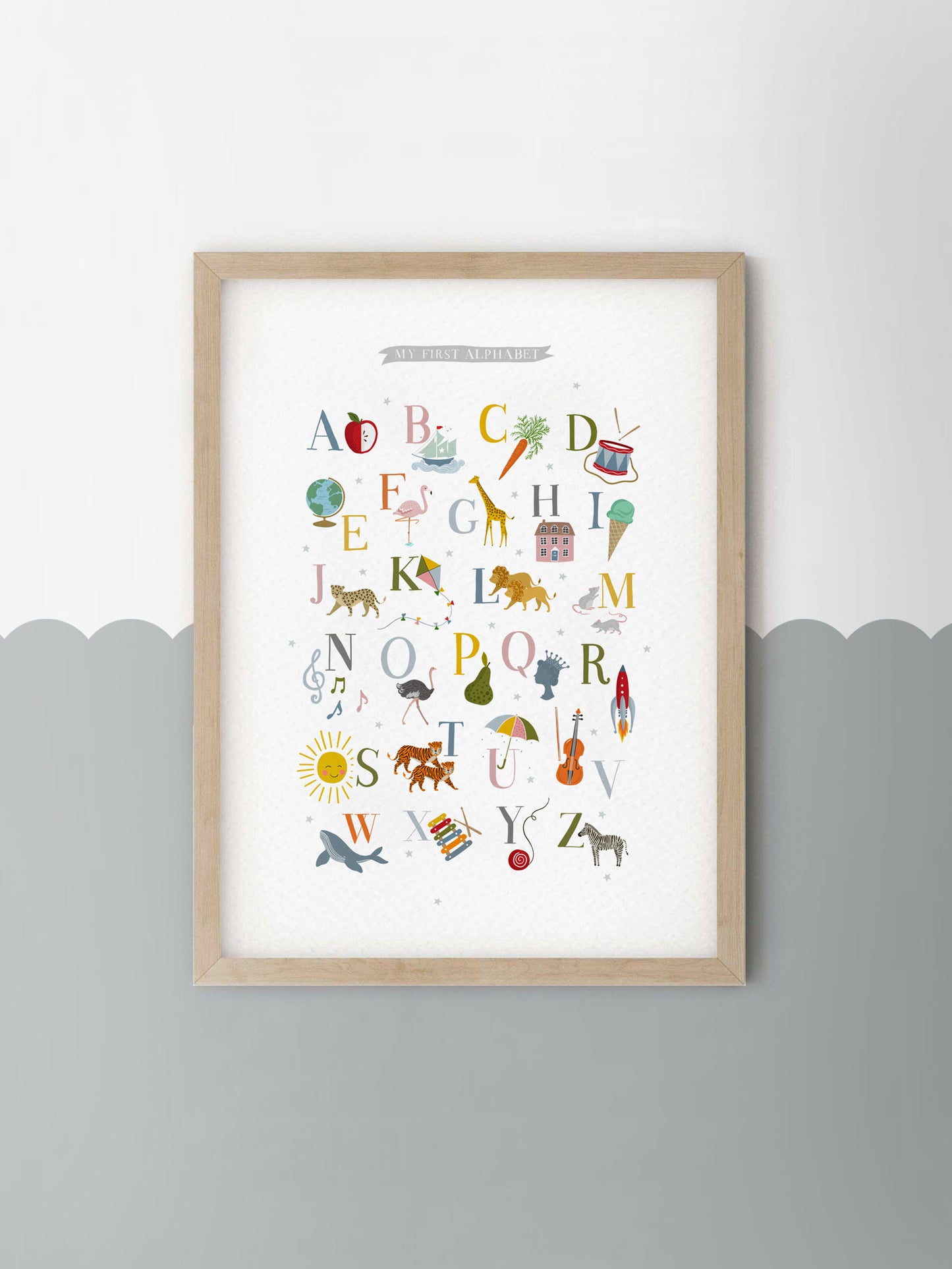 My First Alphabet Nursery Wall Print