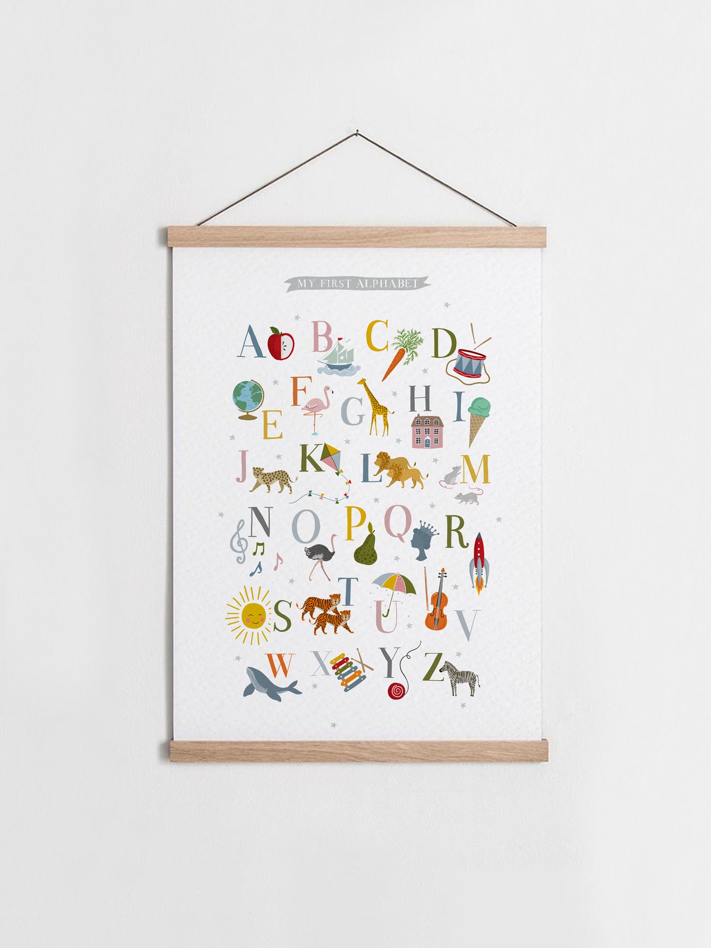 My First Alphabet Nursery Wall Print