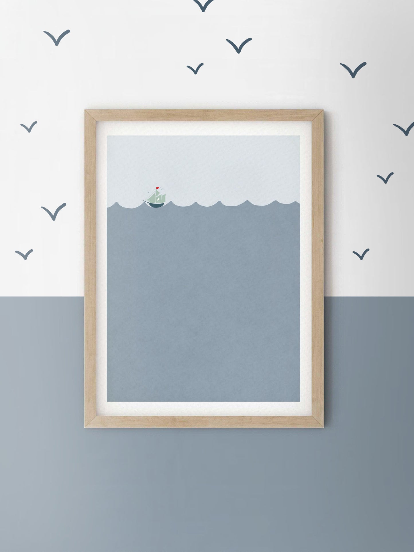 Little Boat Children's Nursery Paper Print