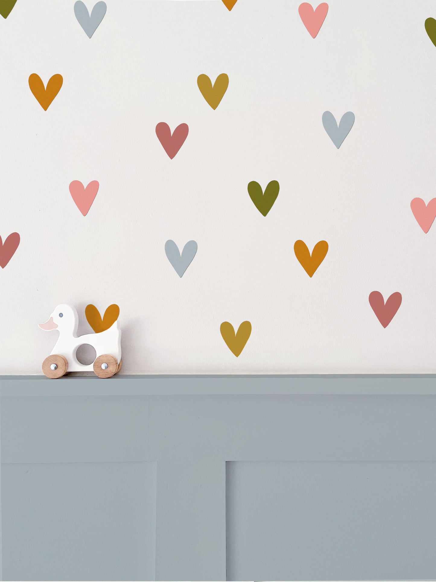 Heart Fabric Wall Stickers | Eco-Friendly, Removable, Reusable, Fabric Wall Stickers