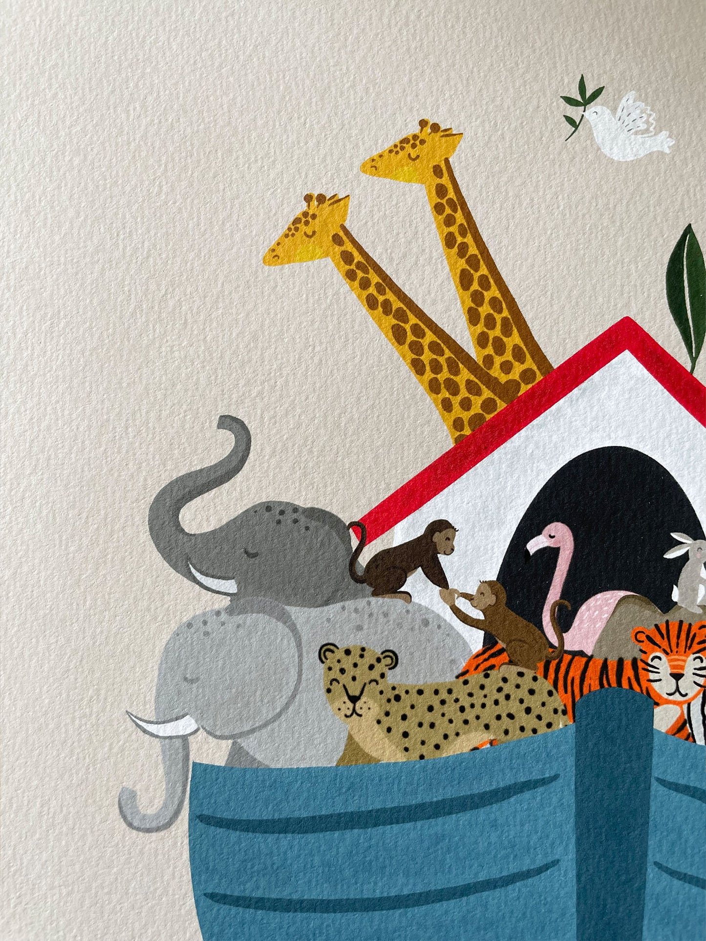 Noah's Ark Children's Nursery Wall Print