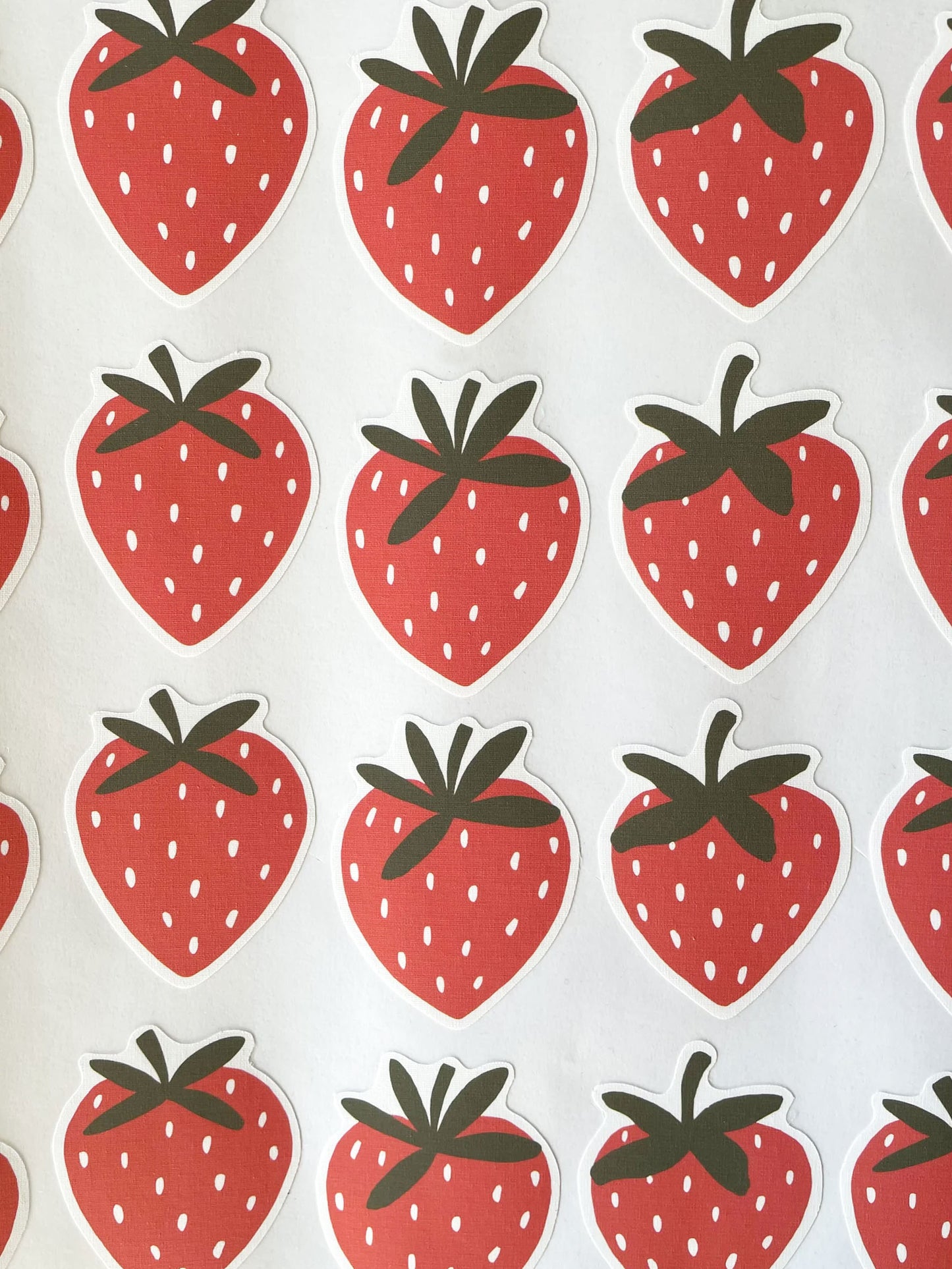 Strawberry Wall Stickers | Eco-Friendly, Removable, Reusable, Fabric Wall Stickers