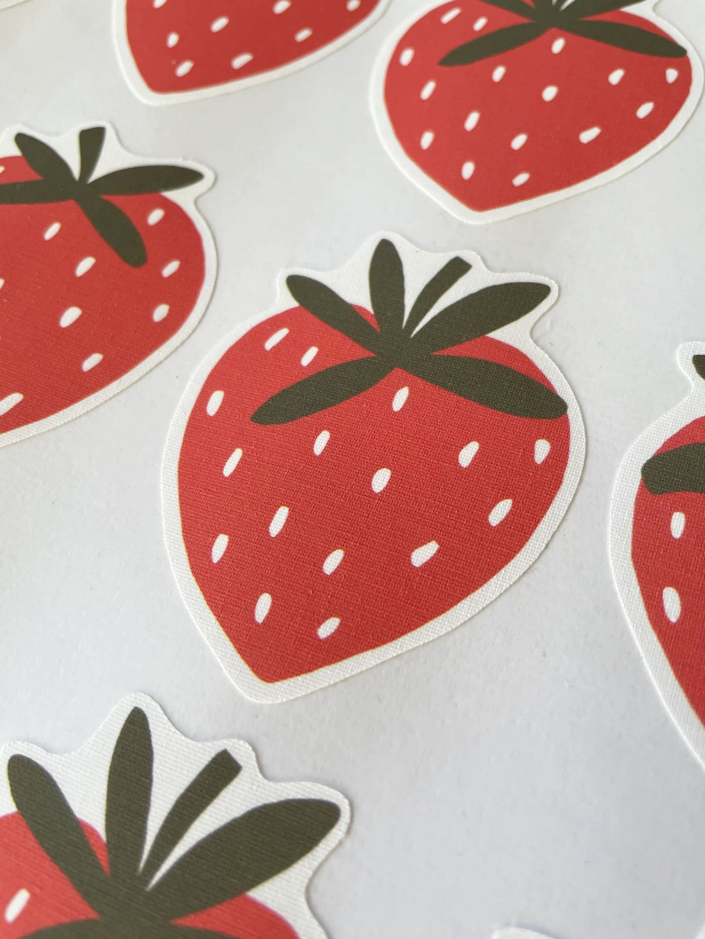 Strawberry Wall Stickers | Eco-Friendly, Removable, Reusable, Fabric Wall Stickers