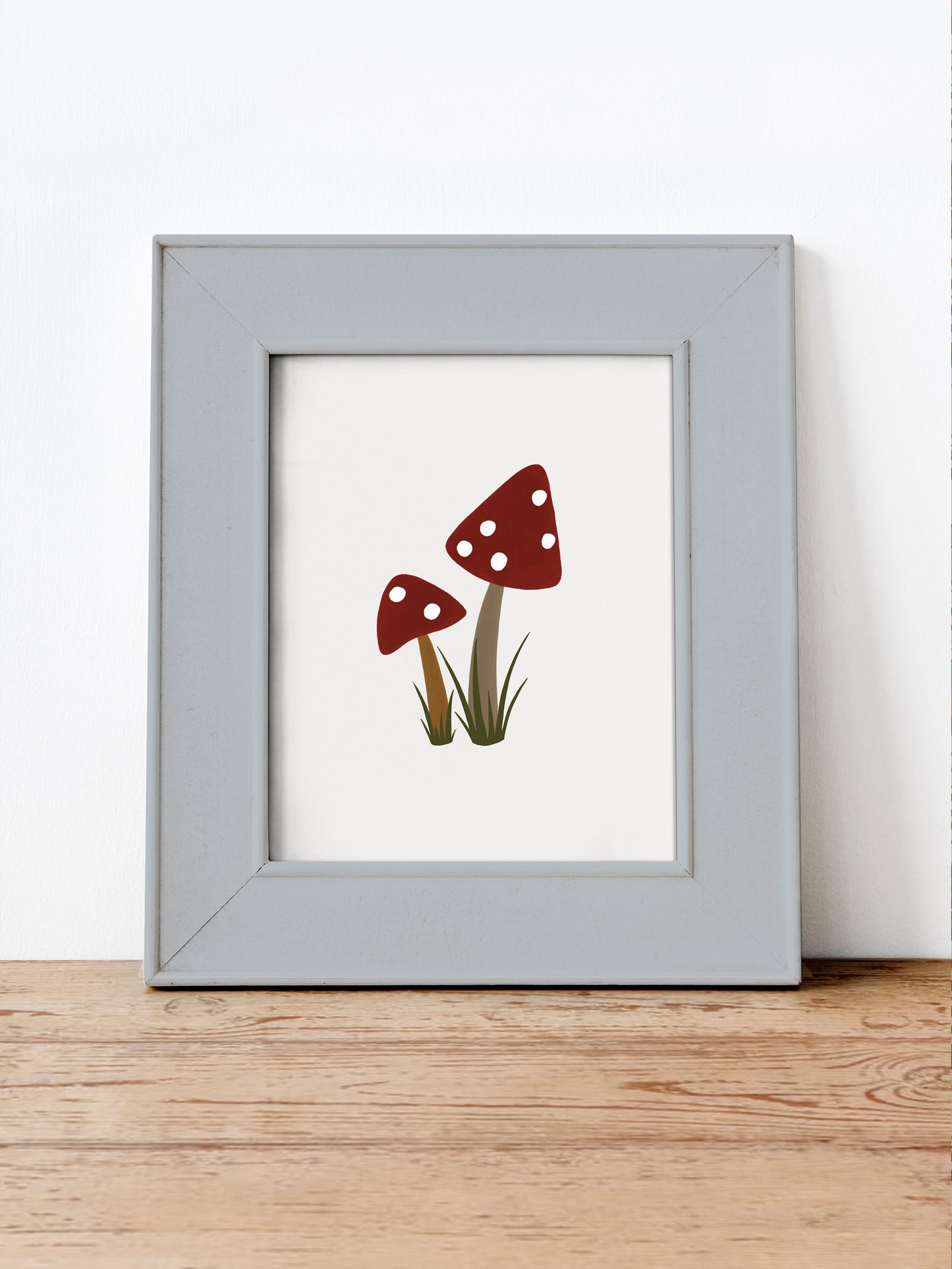 Toadstool Children's Nursery Wall Print